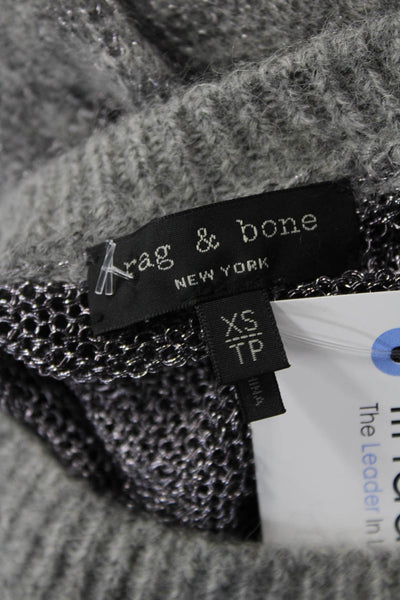 Rag & Bone Womens Gray Pullover Sweater Size XS