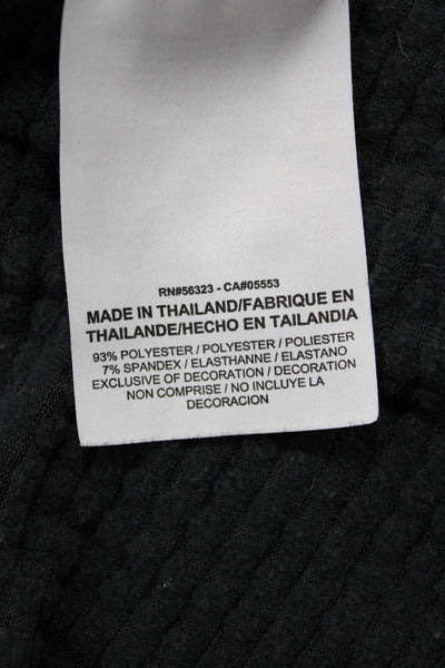 Nike Womens Pullover Sweatshirt Dark Gray High Neck Long Sleeve Size S