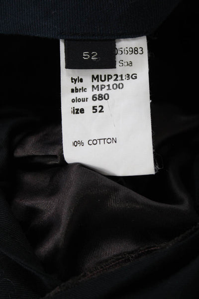 Marc Jacobs Mens Brown Dress Pants 100% Cotton Hook & Eye Size 52