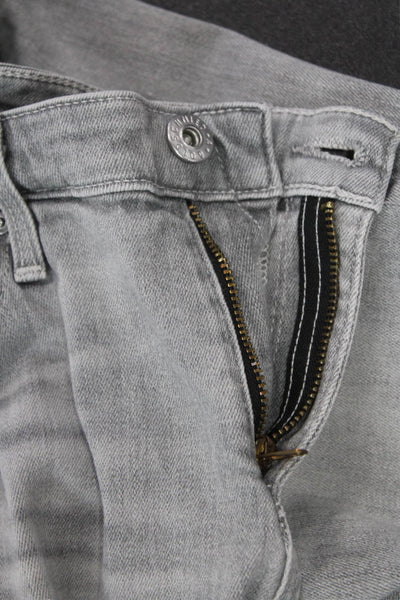AG Adriano Goldschmied Women Ankle Skinny Cropped Jeans Gray Size 28