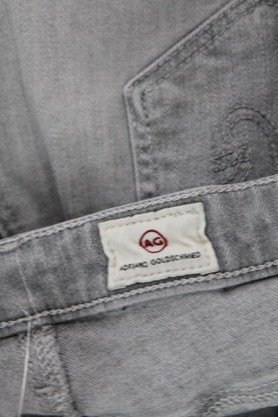 AG Adriano Goldschmied Women Ankle Skinny Cropped Jeans Gray Size 28