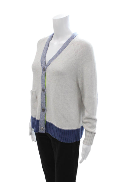 Zaket & Plover Unisex Beige V-Neck Button Cardigan Size S