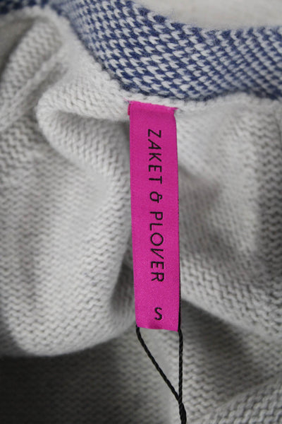 Zaket & Plover Unisex Beige V-Neck Button Cardigan Size S