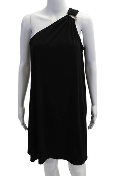 Tommy Bahama Women Shift Dress Black Sleeveless Short Beach Size S