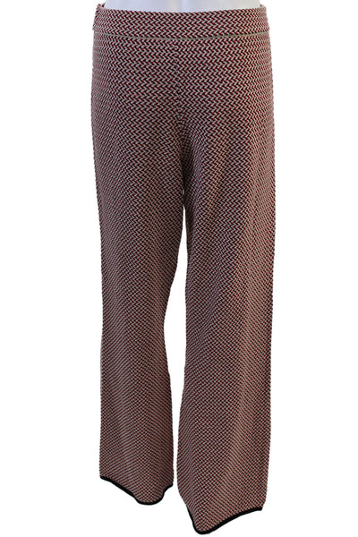 J Crew Womens Bohemian Geometric Black Pants Size M