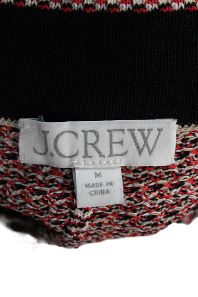 J Crew Womens Bohemian Geometric Black Pants Size M