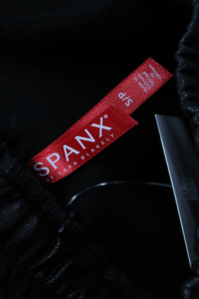 Spanx Womens Black Jogger Pants Rayon Elastane Biker Size S