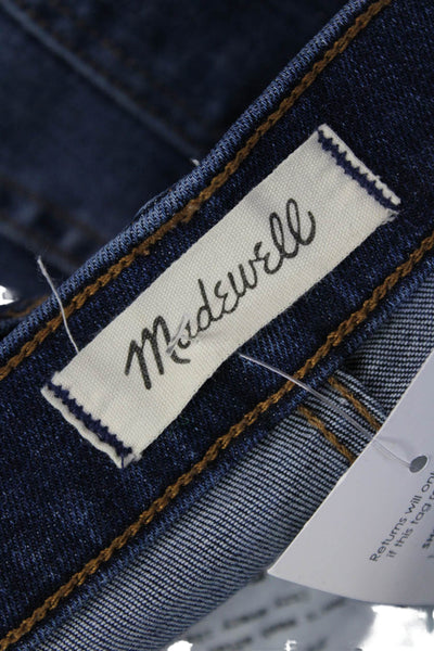 Madewell Women Ankle Skinny Jeans Dark Blue Mid Rise Size 28