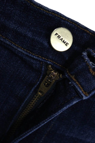 Frame Denim Womens Ankle Skinny Dark Blue Mid Rise Jeans Size 29