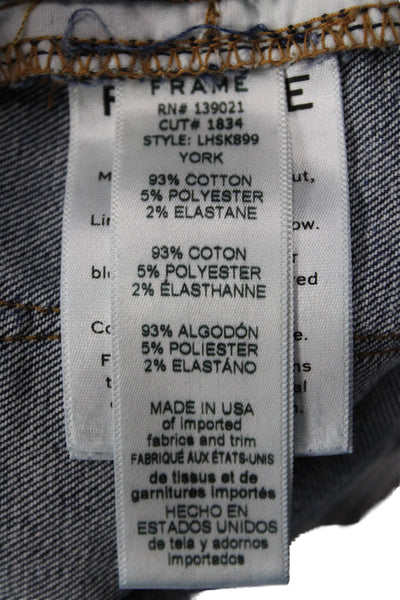 Frame Denim Womens Ankle Skinny Dark Blue Mid Rise Jeans Size 29