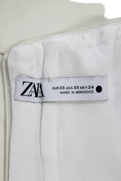 Zara Women Biker Jacket Gray Button Polyester Long Sleeve Size XS
