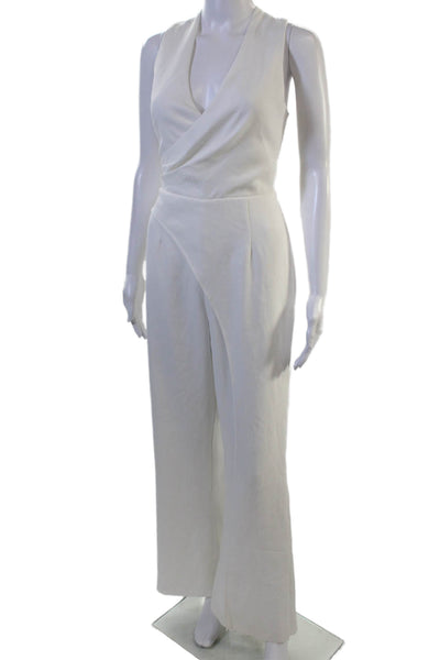 Adelyn Rae Women Sleeveless Jumpsuit White Polyester Size XS