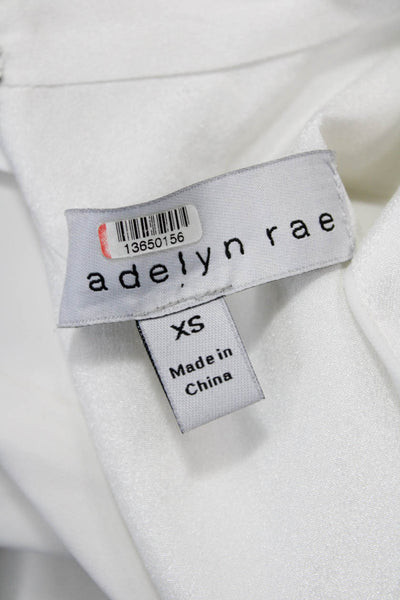 Adelyn Rae Women Sleeveless Jumpsuit White Polyester Size XS