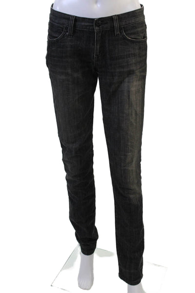 Paper Denim + Cloth Mens Skinny Straight Dark Gray Cotton Jeans Size 26
