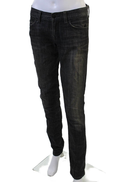 Paper Denim + Cloth Mens Skinny Straight Dark Gray Cotton Jeans Size 26
