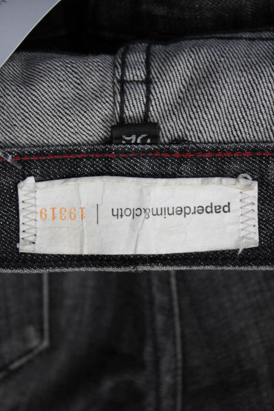 Paper Denim + Cloth Mens Skinny Straight Dark Gray Cotton Jeans Size 26