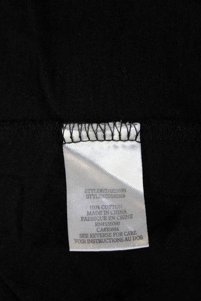 Z Supply Womens Black 100% Cotton V-Neck Sleeveless Tank Dress Mid-Calf Size S