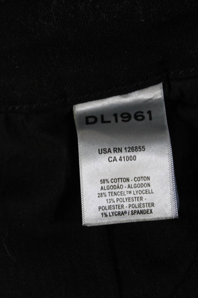 DL1961 Womens Cropped Black High Rise Jeans Size 31