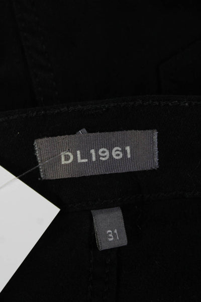 DL1961 Womens Cropped Black High Rise Jeans Size 31