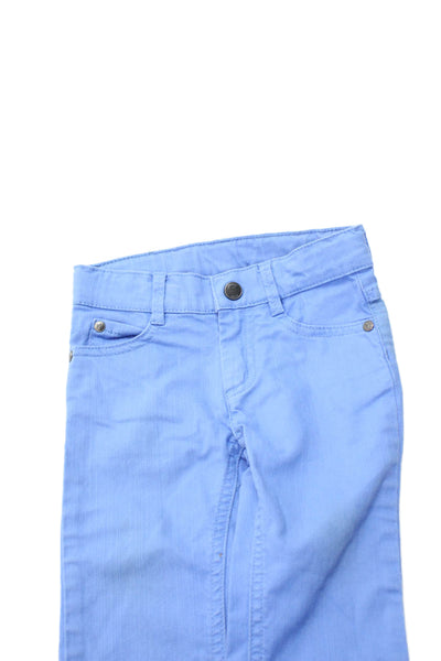 Jacadi Boys Cotton Five Pocket Zippered Jeans Light Blue Size 18 Months
