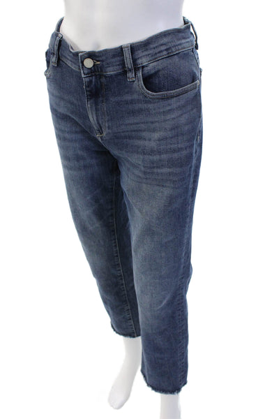 DL 1961 Women Ankle Straight Blue Jeans Size 30