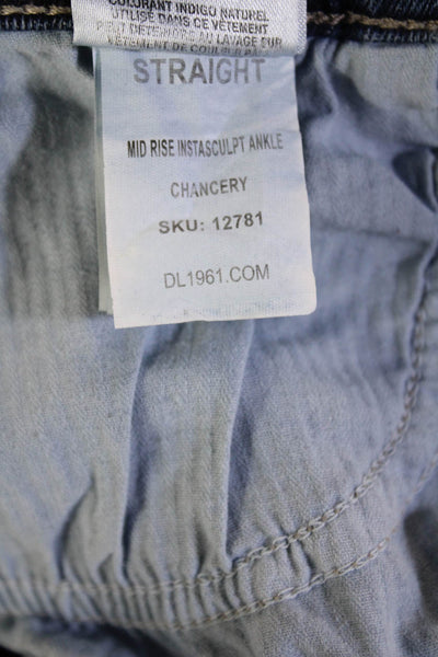 DL 1961 Women Ankle Straight Blue Jeans Size 30