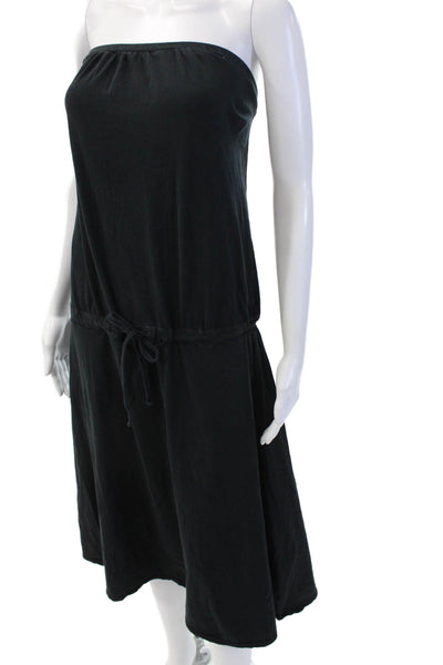 Standard James Perse Women Sundress Black Sleeveless Short Beach Size 4