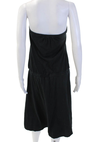 Standard James Perse Women Sundress Black Sleeveless Short Beach Size 4