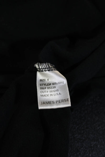 Standard James Perse Women Sundress Black Sleeveless Short Beach Size 4
