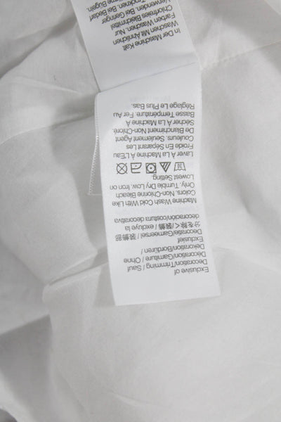 J Crew Women Fit & Flare Sundress White Cotton Square Neck Sleeveless Size 0