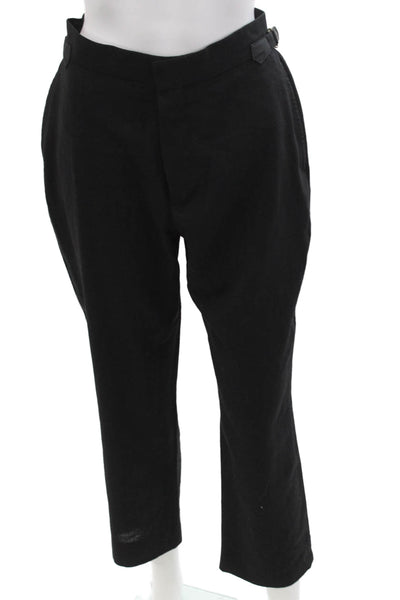 Billy Reid Women Cropped Ankle Dress Pants Black Wool Size 2