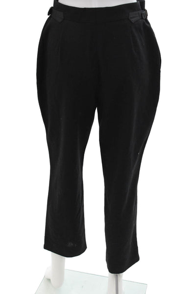 Billy Reid Women Cropped Ankle Dress Pants Black Wool Size 2