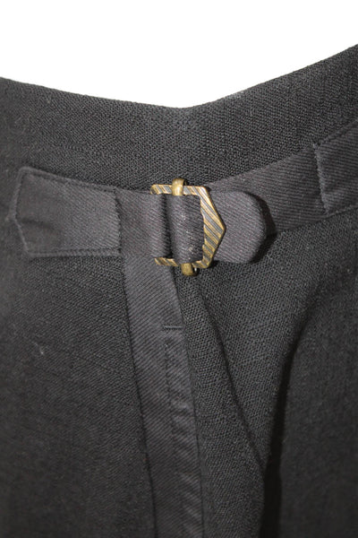 Billy Reid Women Cropped Ankle Dress Pants Black Wool Size 2