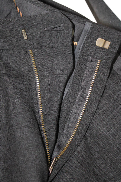 Billy Reid Women Cropped Ankle Dress Pants Black Wool Size 2