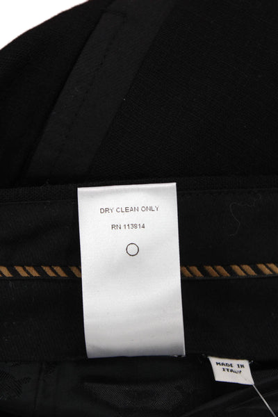 Billy Reid Women Cropped Ankle Dress Pants Black Wool Size 2