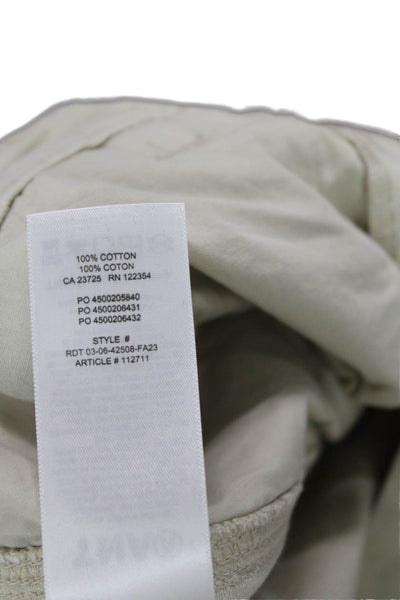 TNA Unisex Cargo Pants Beige Cotton Button 27in Size 10