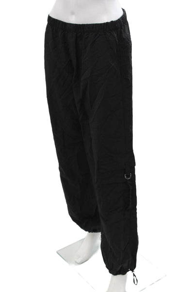 Zara Unisex Black Cargo Jogger Pants Drawstring Size M