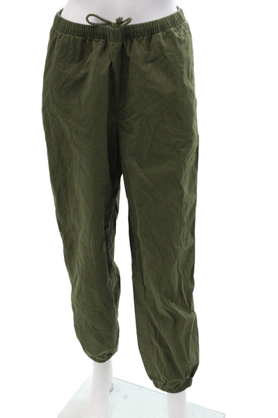 TNA Unisex Jogger Army Green Drawstring 70% Cotton 30% Nylon Size S