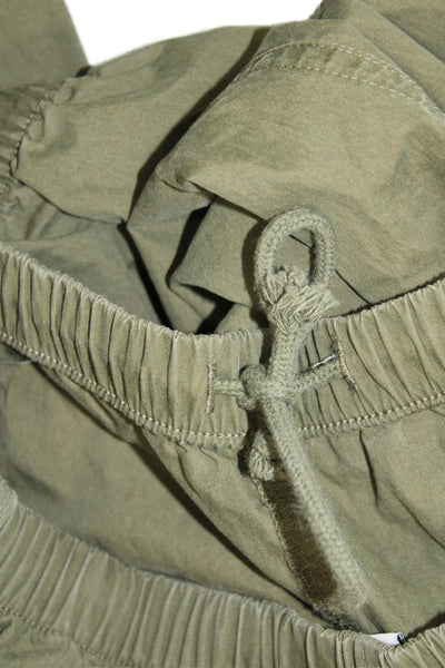 TNA Unisex Jogger Army Green Drawstring 70% Cotton 30% Nylon Size S
