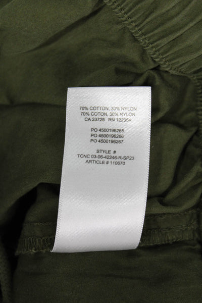 TNA Unisex Jogger Army Green Drawstring 70% Cotton 30% Nylon Size S