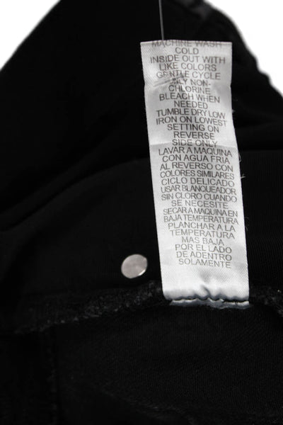 Wit & Wisdom Women Black Cropped Straight Petite Jeans Size 6P