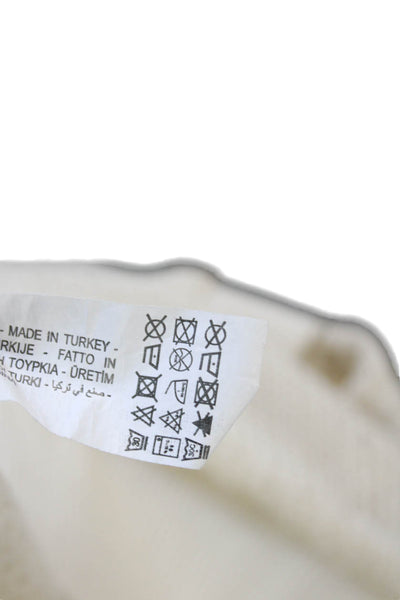Zara Unisex Beige V-Neck Sleeveless Vest Cotton Polyester Classic Fall Size S