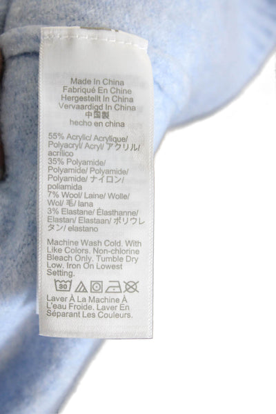 J Crew Womens Light Blue V-Neck Button Cardigan Long Sleeve Size M