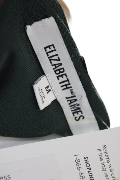 Elizabeth & James Womens Tank Dress Dark Green Sleeveless Size M