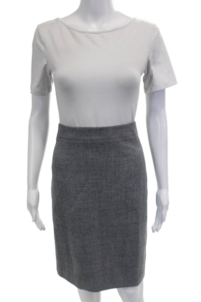 J Crew Womens Straight Pencil Skirt Gray Size 6