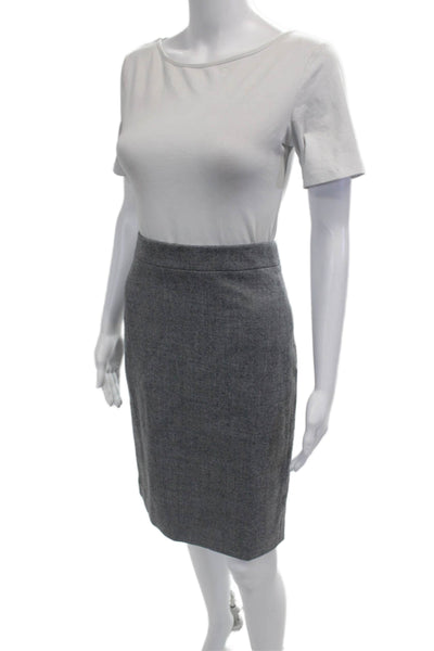J Crew Womens Straight Pencil Skirt Gray Size 6