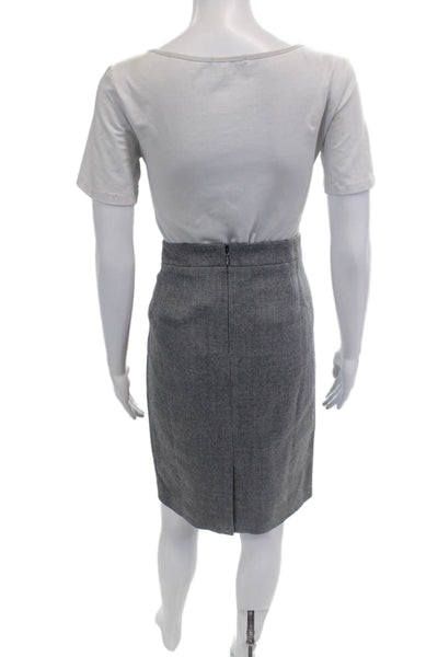 J Crew Womens Straight Pencil Skirt Gray Size 6