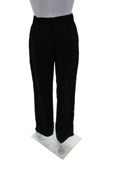 Z Supply Womens Dress Pants Black Button Polyester Solid Fall Size XS