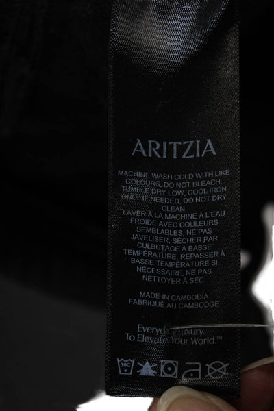 Aritzia Unisex Sweat Shorts Black Cotton Polyester Size M