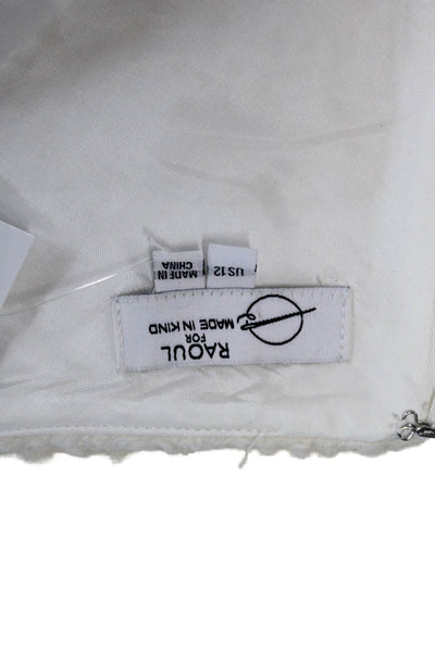 Raoul Womens A-Line Skirt Beige Knee Length Wool Blend Size 12